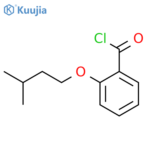 Benzoyl chloride, 2-(3-methylbutoxy)- structure