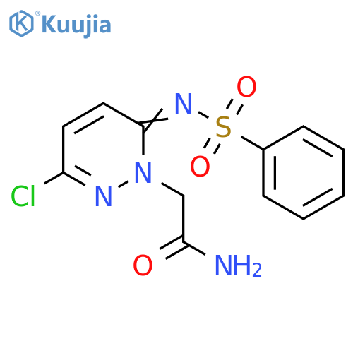 2-[(6Z)-6-(Benzenesulfonylimino)-3-chloropyridazin-1-yl]acetamide structure