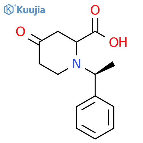 2-Piperidinecarboxylic acid, 4-oxo-1-[(1S)-1-phenylethyl]- structure