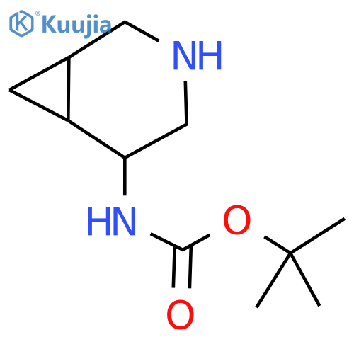 tert-butyl N-(3-azabicyclo[4.1.0]heptan-5-yl)carbamate structure