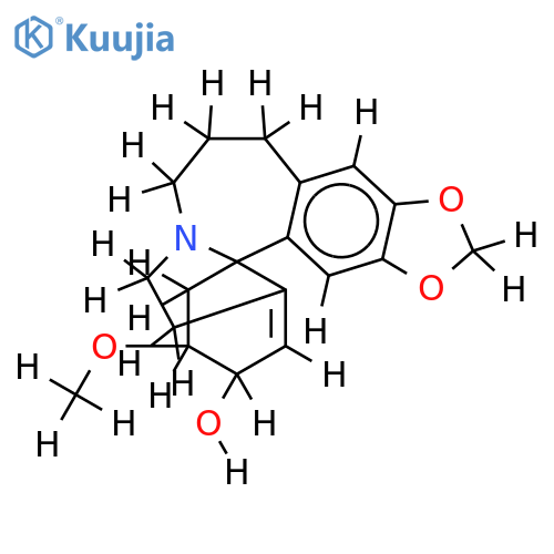 15,16-methanediyldioxy-3alpha-methoxy-11a-homo-erythrin-1(6)-en-2beta-ol structure