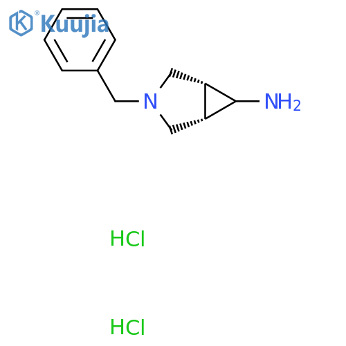 rel-(1R,5S,6s)-3-benzyl-3-azabicyclo[3.1.0]hexan-6-amine;dihydrochloride structure