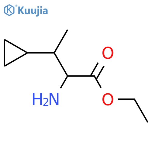 ethyl 2-amino-3-cyclopropylbutanoate structure