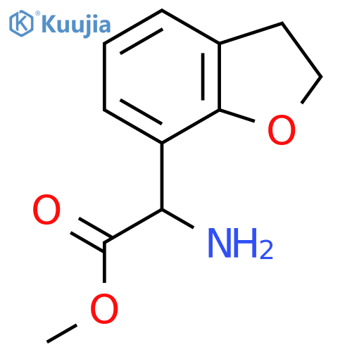 methyl 2-amino-2-(2,3-dihydro-1-benzofuran-7-yl)acetate structure