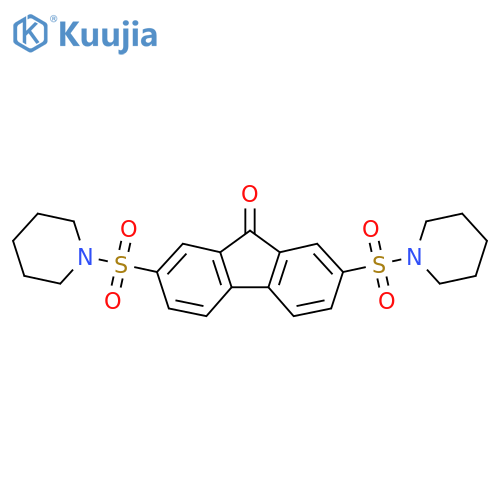 2,7-bis(piperidine-1-sulfonyl)-9H-fluoren-9-one structure
