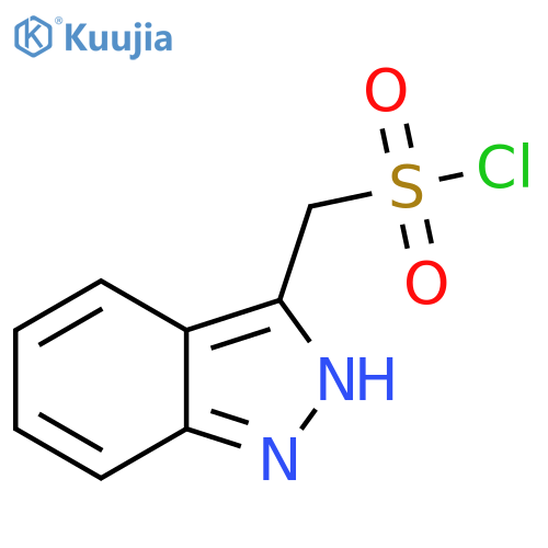 (1H-indazol-3-yl)methanesulfonyl chloride structure