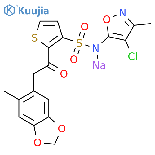 Sitaxsentan sodium structure