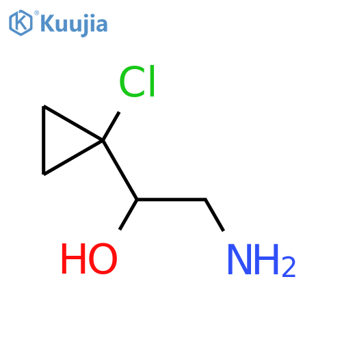2-amino-1-(1-chlorocyclopropyl)ethan-1-ol structure