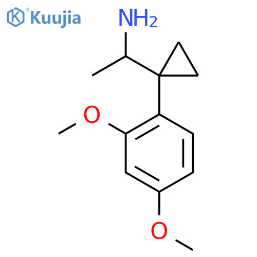 1-1-(2,4-dimethoxyphenyl)cyclopropylethan-1-amine structure