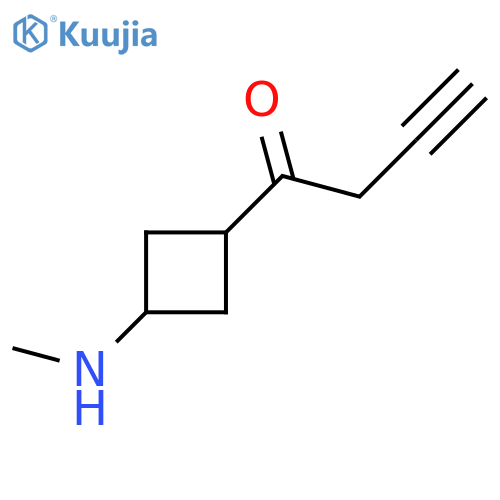 1-[3-(Methylamino)cyclobutyl]but-3-yn-1-one structure