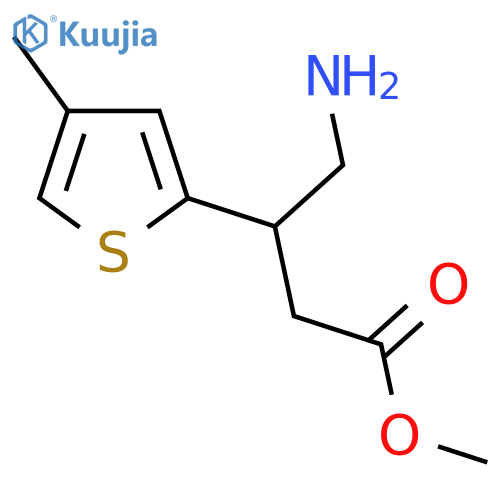 methyl 4-amino-3-(4-methylthiophen-2-yl)butanoate structure