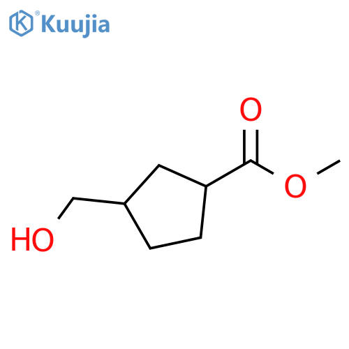 methyl 3-(hydroxymethyl)cyclopentanecarboxylate structure