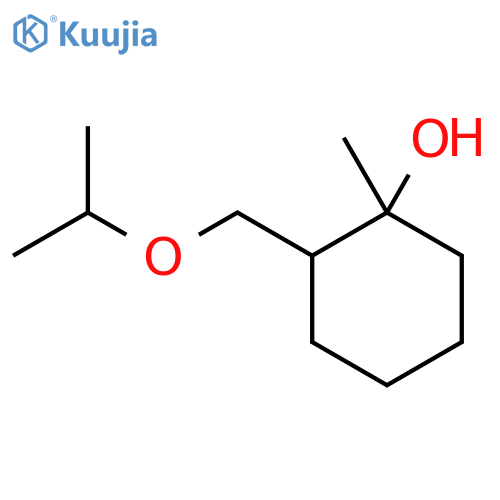 1-methyl-2-(propan-2-yloxy)methylcyclohexan-1-ol structure