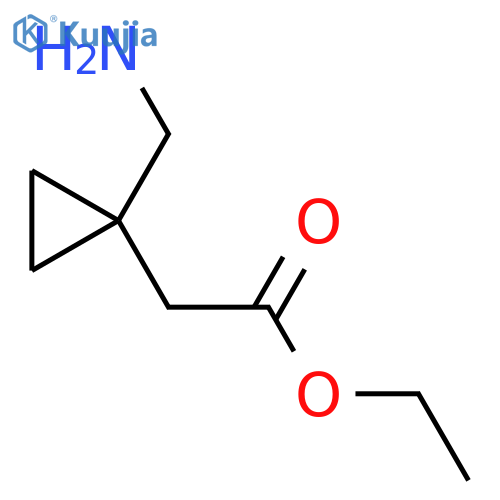 Ethyl 2-(1-(aminomethyl)cyclopropyl)acetate structure