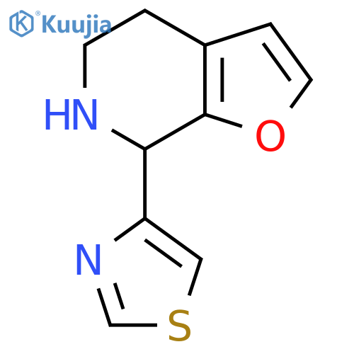 4-{4H,5H,6H,7H-furo2,3-cpyridin-7-yl}-1,3-thiazole structure