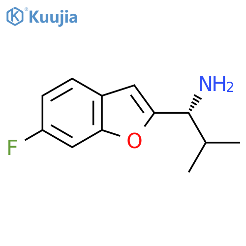 (1R)-1-(6-fluoro-1-benzofuran-2-yl)-2-methylpropan-1-amine structure