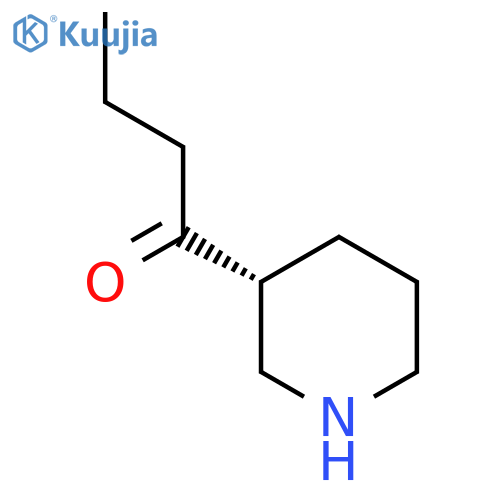 1-[(3R)-piperidin-3-yl]butan-1-one structure