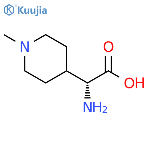 (2R)-2-amino-2-(1-methylpiperidin-4-yl)acetic acid structure