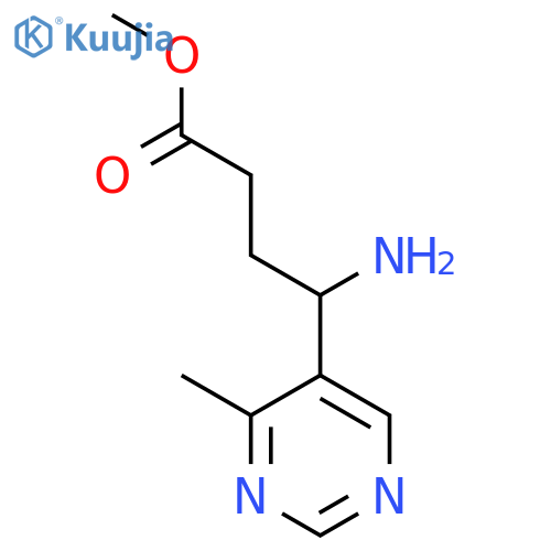 methyl 4-amino-4-(4-methylpyrimidin-5-yl)butanoate structure
