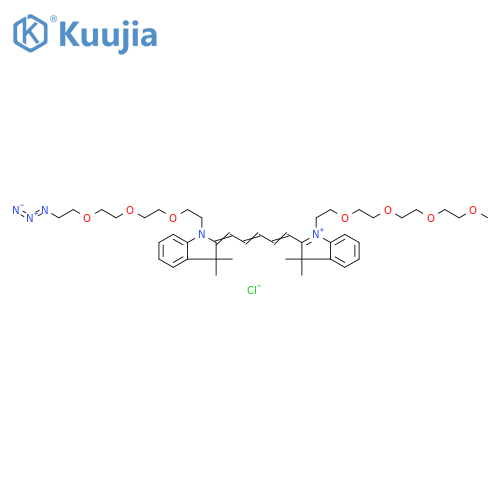 N-(m-PEG4)-N'-(azide-PEG3)-Cy5 structure