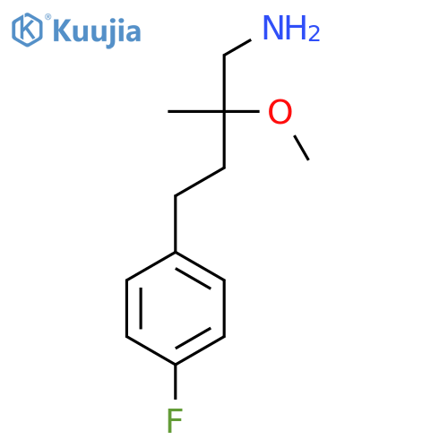 4-(4-Fluorophenyl)-2-methoxy-2-methylbutan-1-amine structure