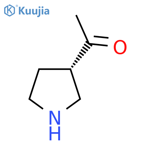 1-[(3S)-pyrrolidin-3-yl]ethan-1-one structure