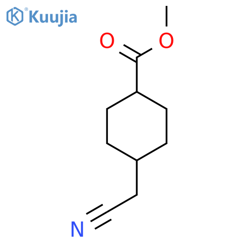 Methyl 4-(cyanomethyl)cyclohexane-1-carboxylate structure