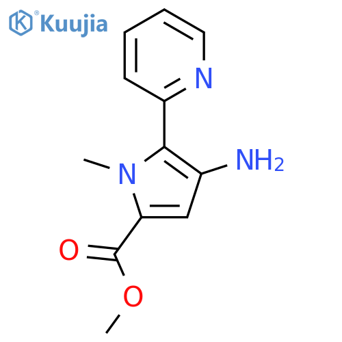 methyl 4-amino-1-methyl-5-(pyridin-2-yl)-1H-pyrrole-2-carboxylate structure