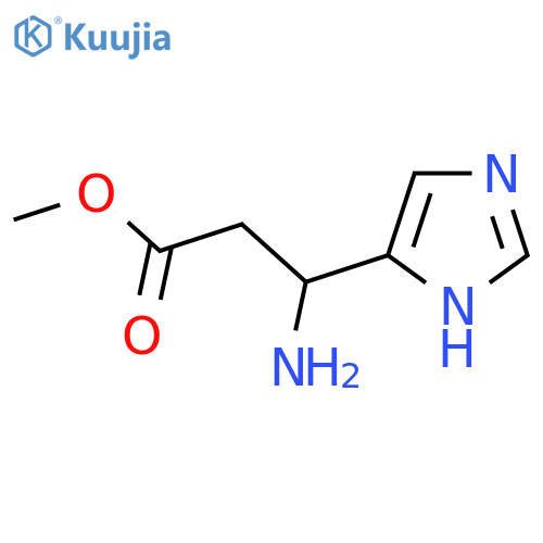 methyl 3-amino-3-(1H-imidazol-5-yl)propanoate structure