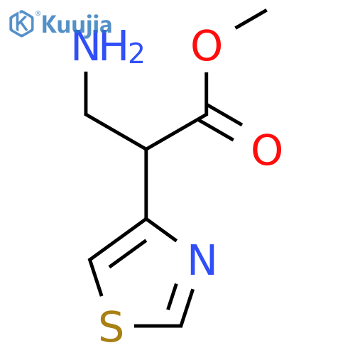 methyl 3-amino-2-(1,3-thiazol-4-yl)propanoate structure