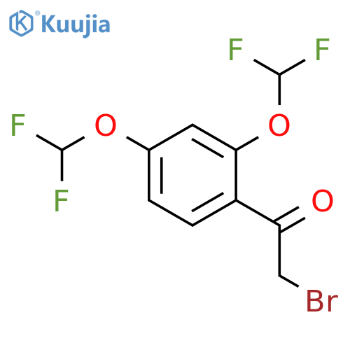 1-2,4-bis(difluoromethoxy)phenyl-2-bromoethan-1-one structure