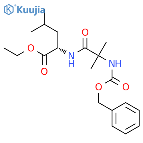 L-Leucine, 2-methyl-N-[(phenylmethoxy)carbonyl]alanyl-, ethyl ester structure