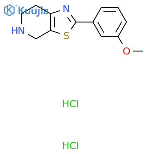 2-(3-Methoxyphenyl)-4,5,6,7-tetrahydro1,3thiazolo5,4-cpyridine dihydrochloride structure