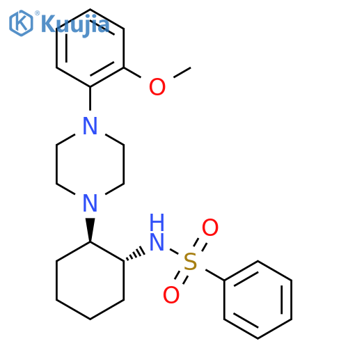 rac-N-(1R,2R)-2-4-(2-methoxyphenyl)piperazin-1-ylcyclohexylbenzenesulfonamide, trans structure