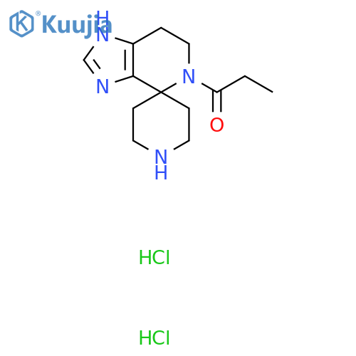 5-Propionyl-1,5,6,7-tetrahydrospiroimidazo4,5-cpyridine-4,4'-piperidine dihydrochloride structure