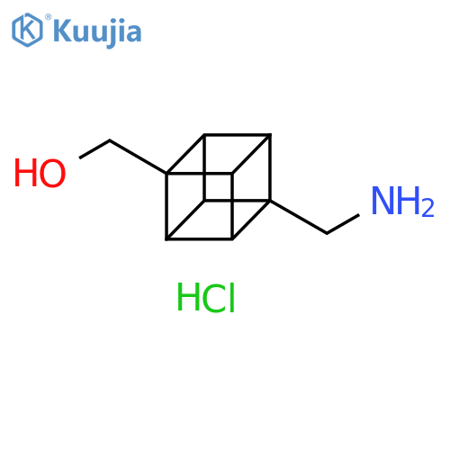 ((1S,2R,3R,8S)-4-(Aminomethyl)cuban-1-yl)methanol hydrochloride structure