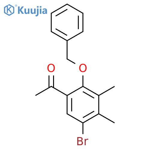 1-[2-(Benzyloxy)-5-bromo-3,4-dimethylphenyl]ethan-1-one structure