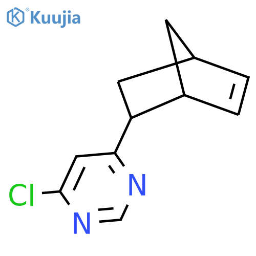 4-((1R,2S,4R)-Bicyclo[2.2.1]hept-5-en-2-yl)-6-chloropyrimidine structure