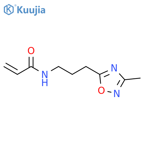 N-3-(3-methyl-1,2,4-oxadiazol-5-yl)propylprop-2-enamide structure