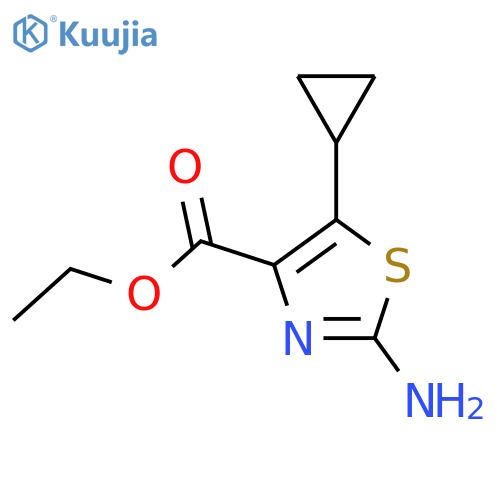 Ethyl 2-amino-5-cyclopropyl-1,3-thiazole-4-carboxylate structure