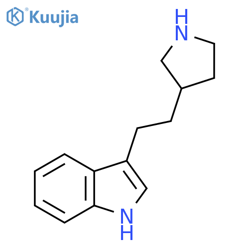 3-2-(pyrrolidin-3-yl)ethyl-1H-indole structure