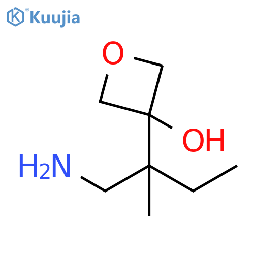 3-Oxetanol, 3-[1-(aminomethyl)-1-methylpropyl]- structure