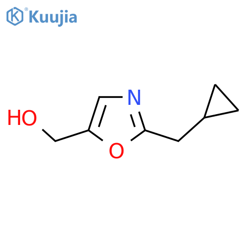 [2-(Cyclopropylmethyl)-1,3-oxazol-5-yl]methanol structure