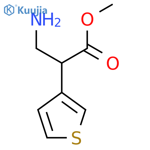 methyl 3-amino-2-(thiophen-3-yl)propanoate structure