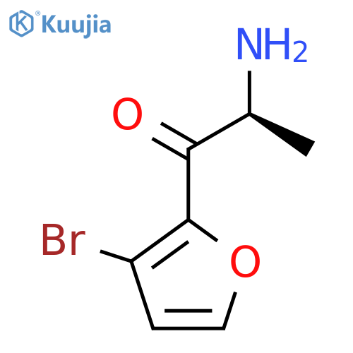 (2S)-2-amino-1-(3-bromofuran-2-yl)propan-1-one structure