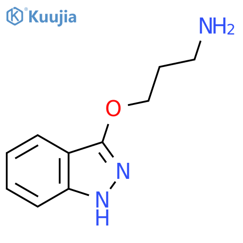3-(1H-indazol-3-yloxy)propan-1-amine structure