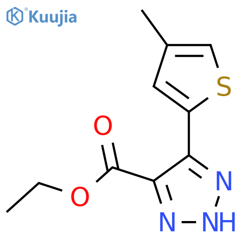 ethyl 5-(4-methylthiophen-2-yl)-1H-1,2,3-triazole-4-carboxylate structure