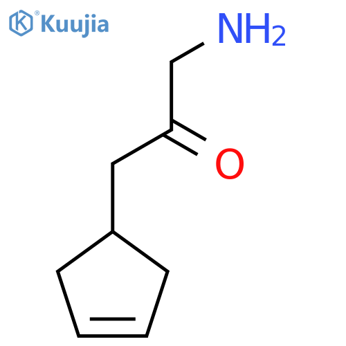 1-Amino-3-(cyclopent-3-en-1-yl)propan-2-one structure