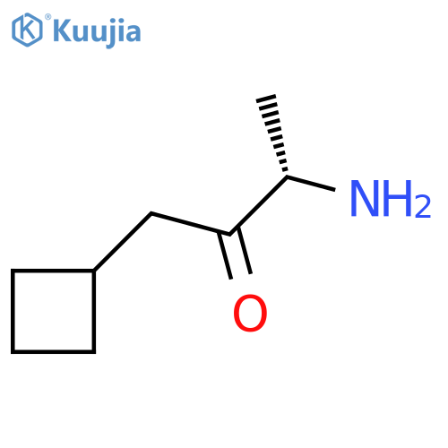 (3S)-3-amino-1-cyclobutylbutan-2-one structure