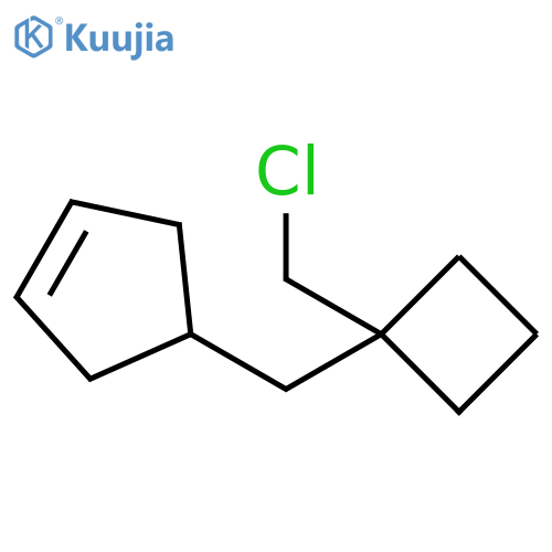 Cyclopentene, 4-[[1-(chloromethyl)cyclobutyl]methyl]- structure
